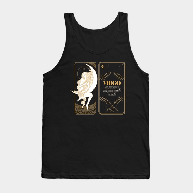 Virgo Zodiac Sign Tank Top by Tip Top Tee's